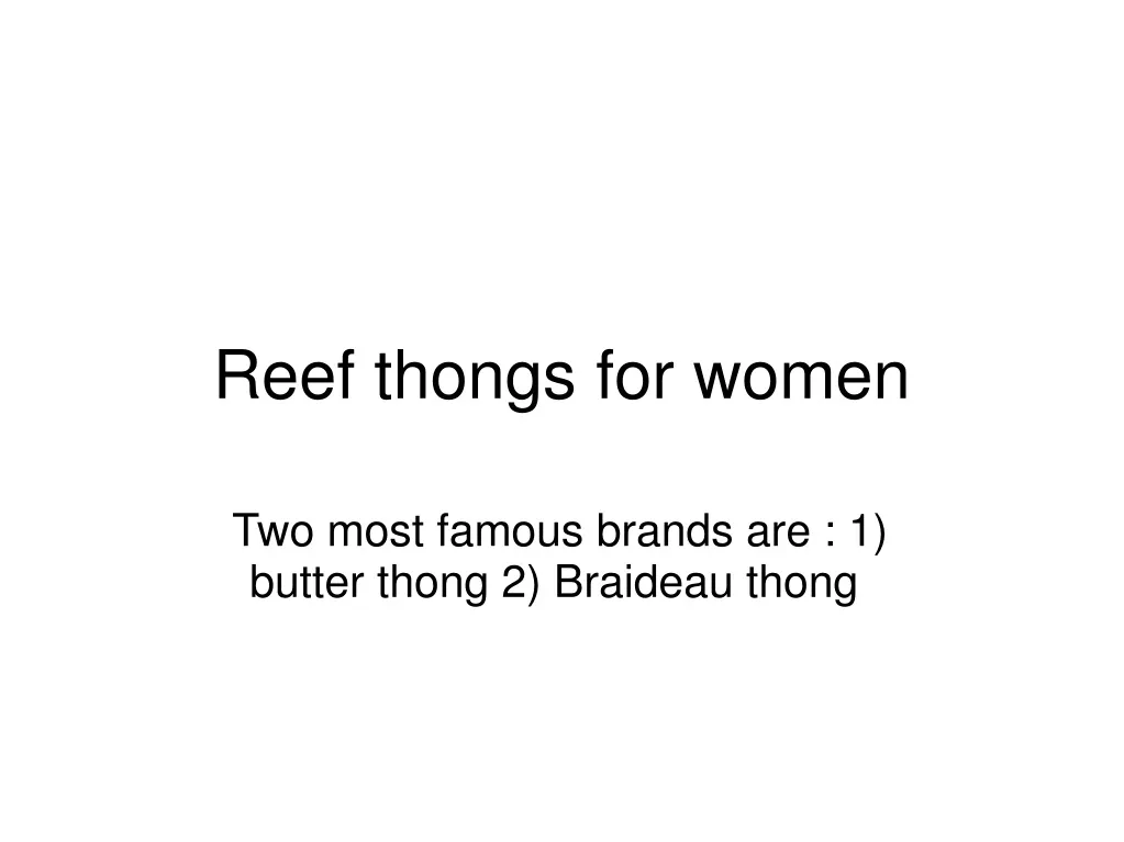 reef thongs for women