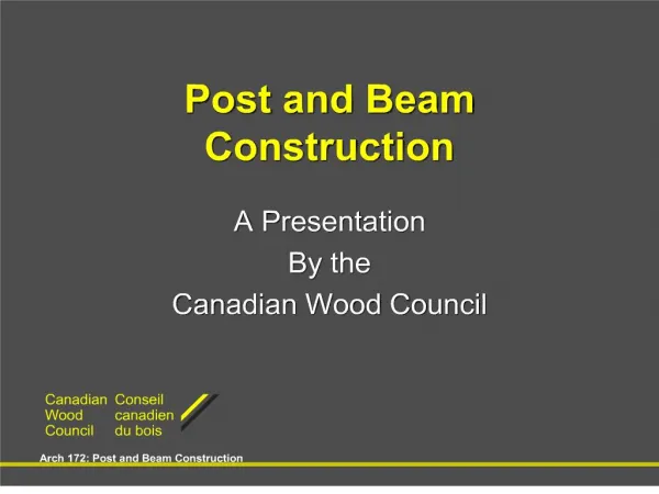 Post and Beam Construction