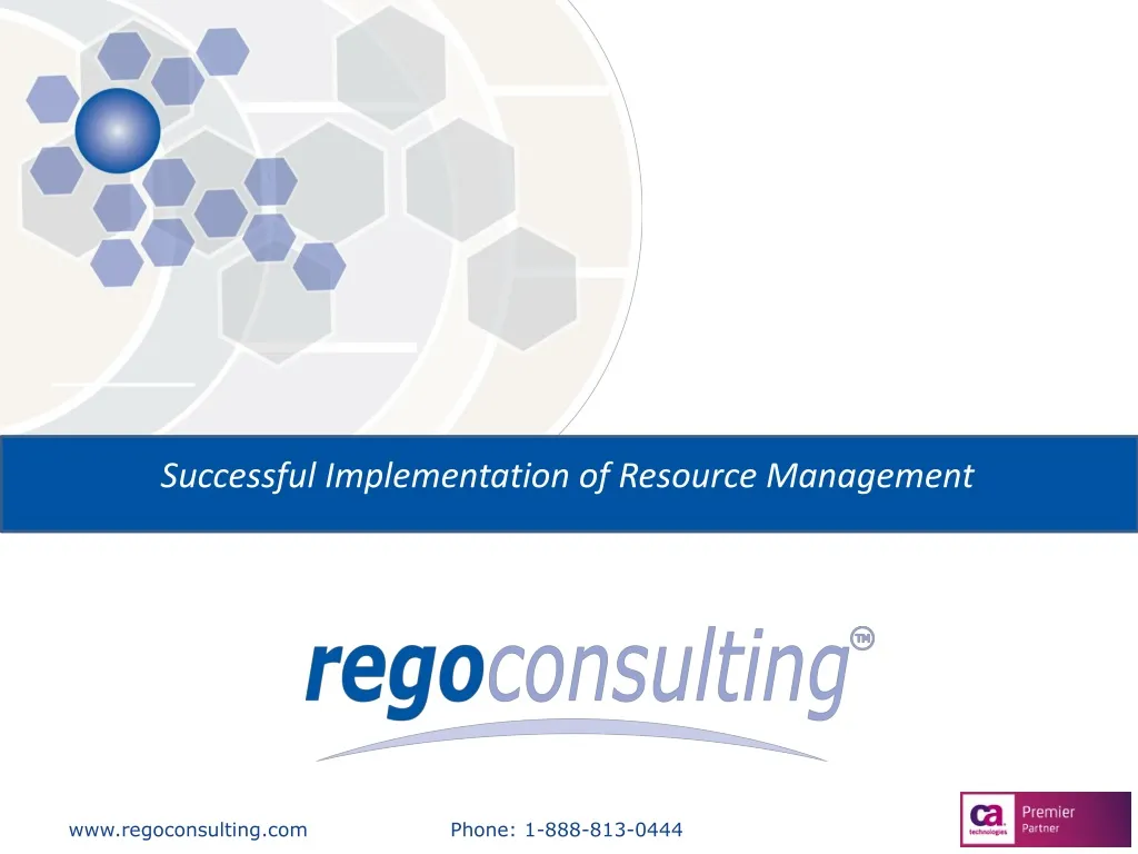 successful implementation of resource management