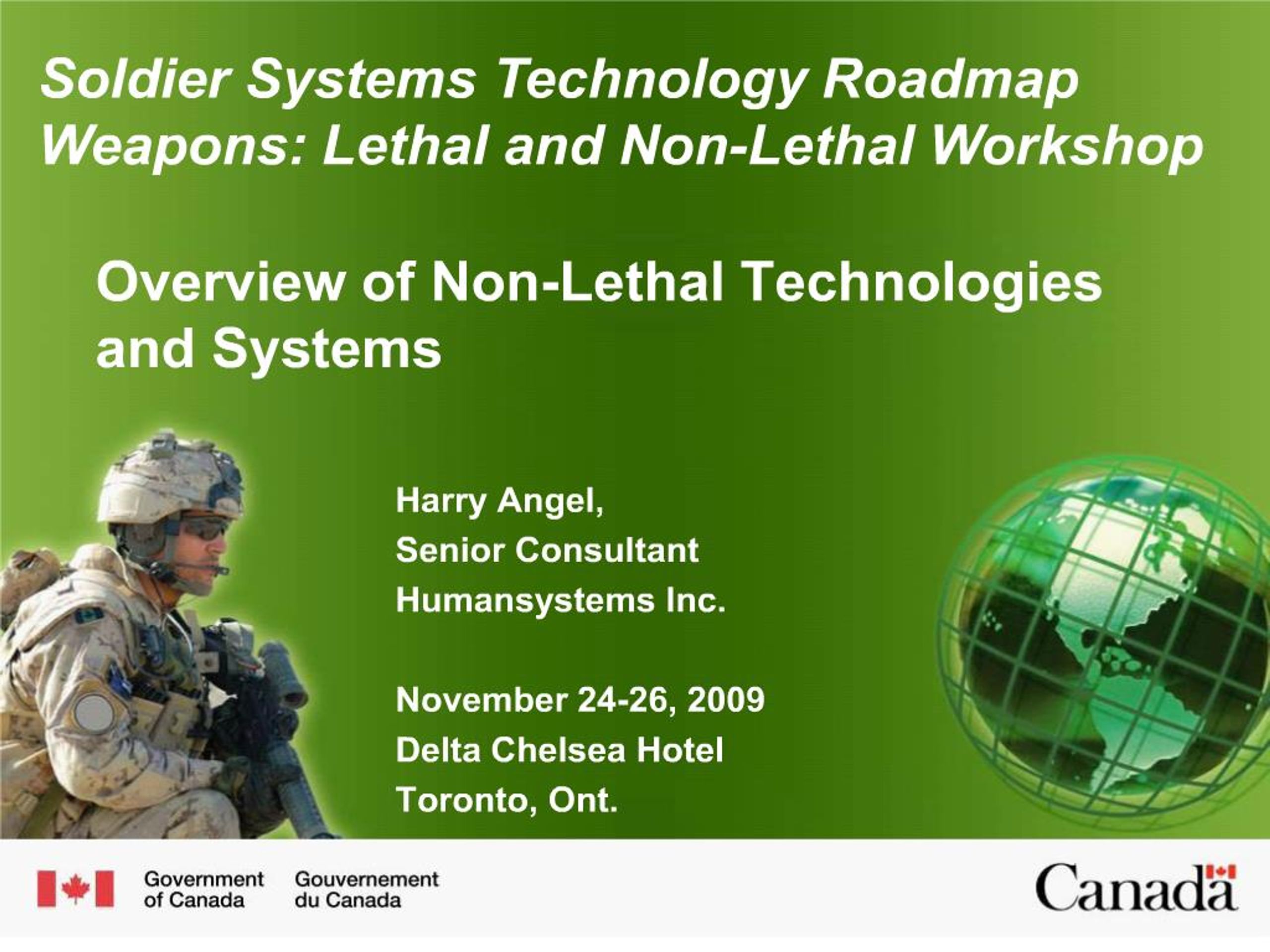 PPT - Overview of Non-Lethal Technologies and Systems PowerPoint ...