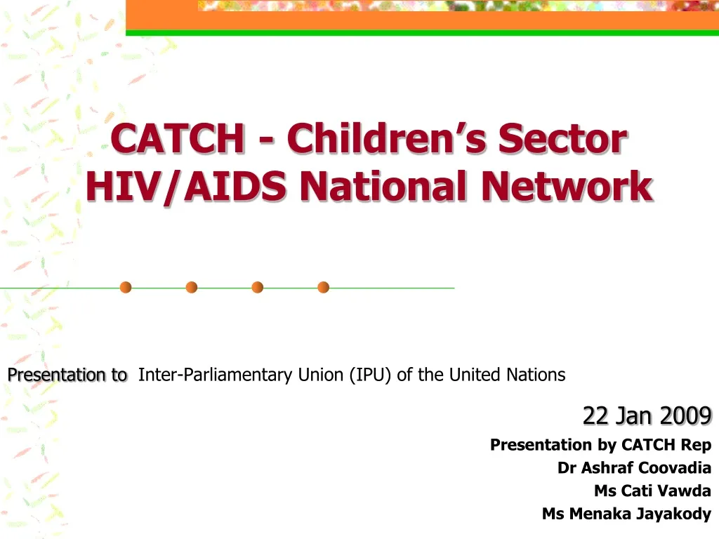 catch children s sector hiv aids national network