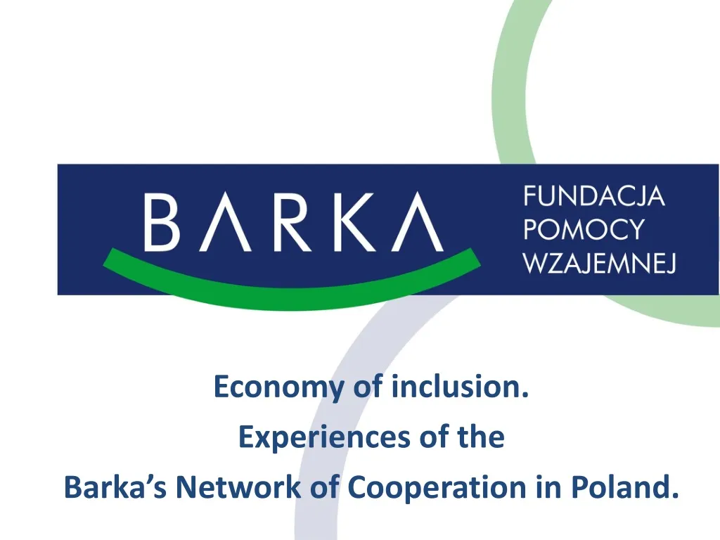 economy of inclusion experiences of the barka