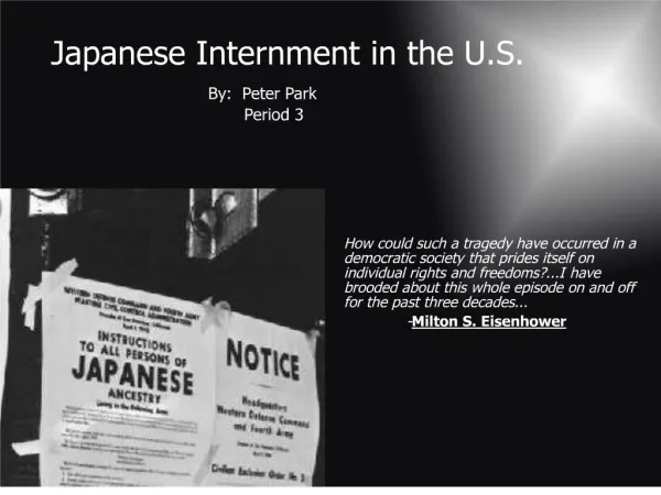 Japanese Internment in the U.S.