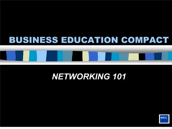 BUSINESS EDUCATION COMPACT
