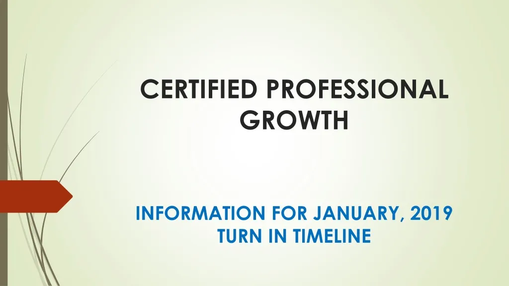 certified professional growth
