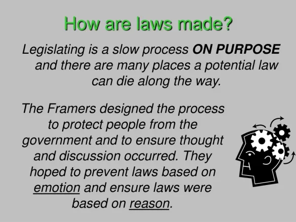 How are laws made?