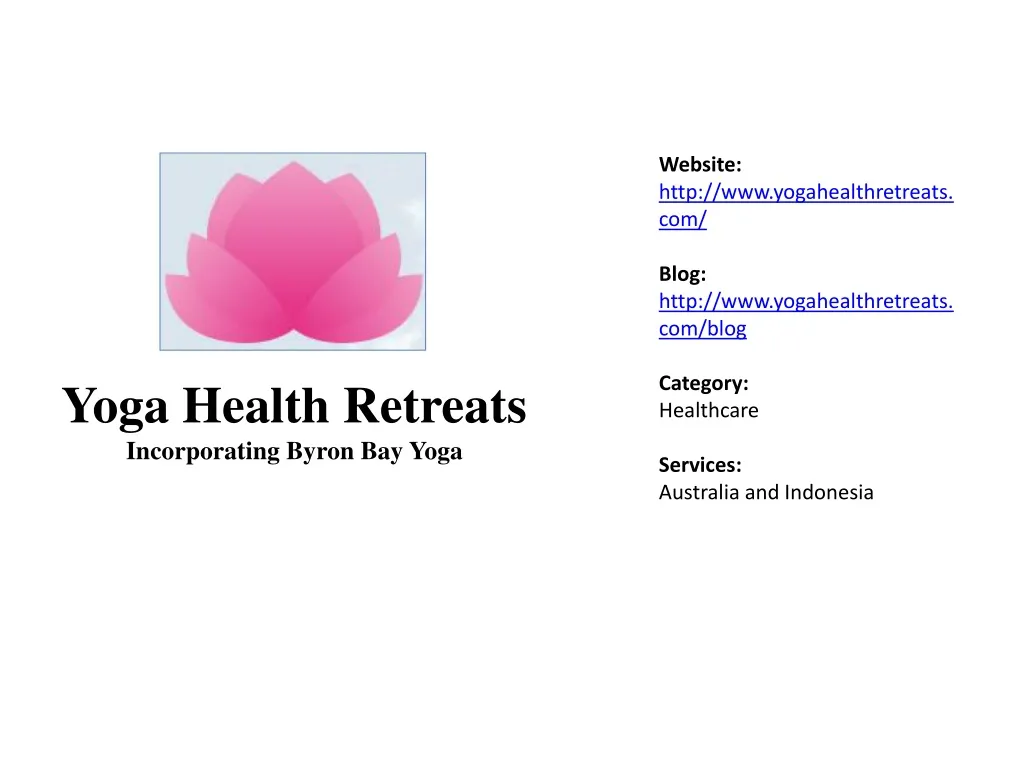 website http www yogahealthretreats com blog http
