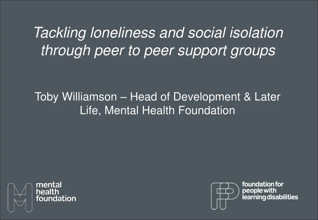 tackling loneliness and social isolation through