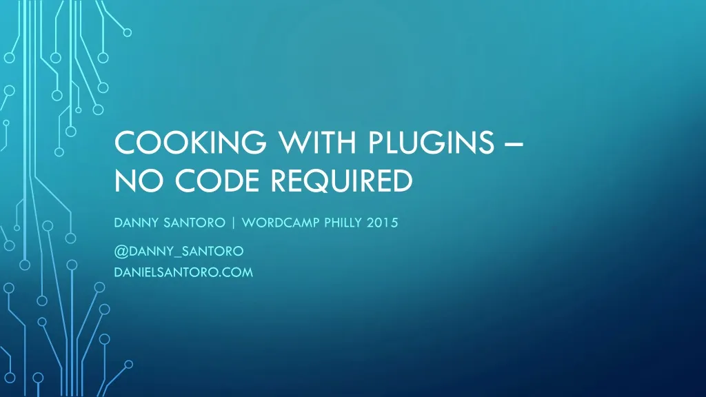 cooking with plugins no code required