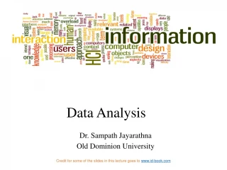 Data Analysis - slide 1