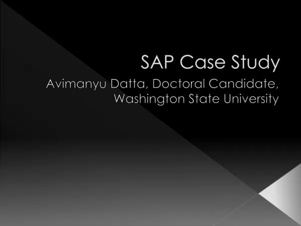 SAP Case Study