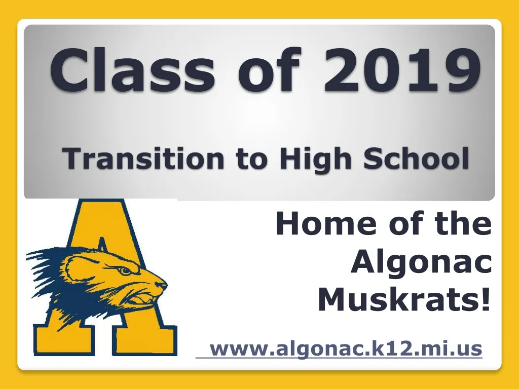 class of 2019 transition to high school