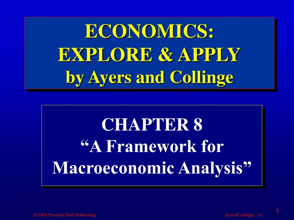 chapter 8 a framework for macroeconomic analysis