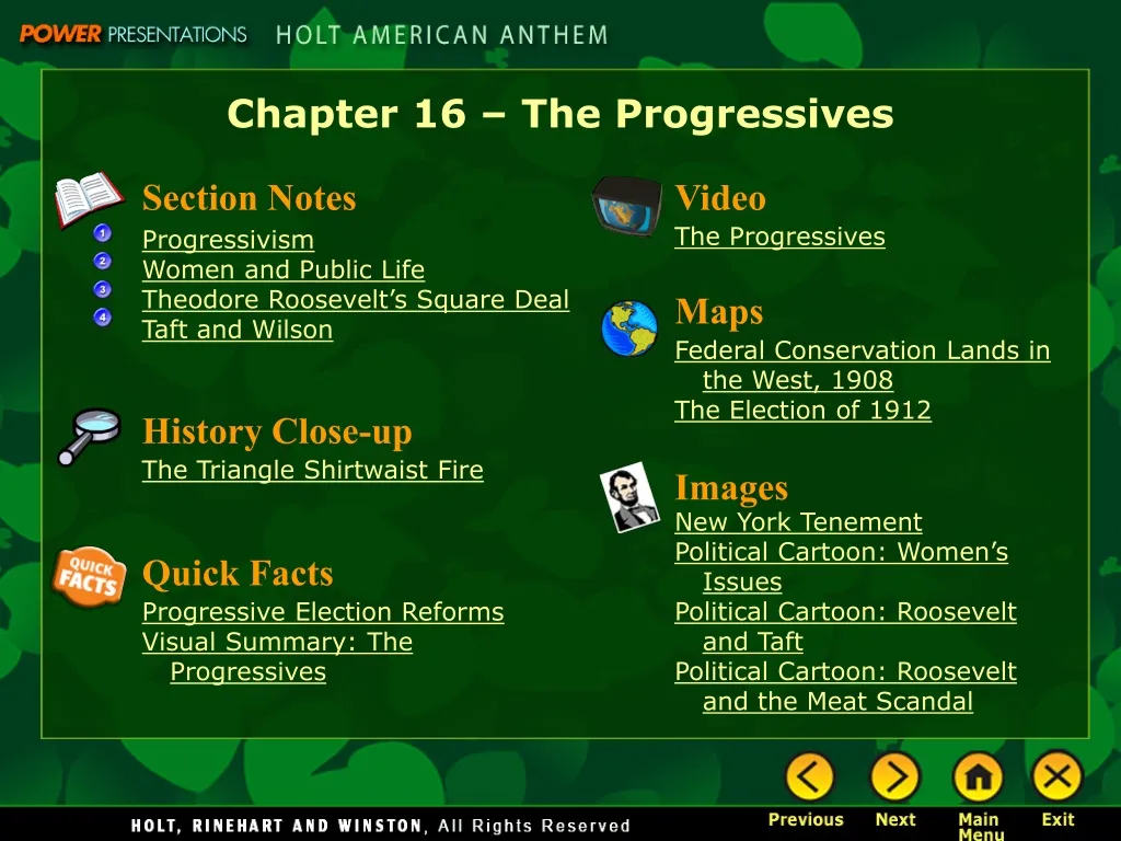 chapter 16 the progressives