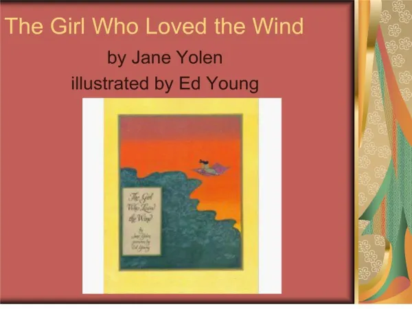 The Girl Who Loved the Wind