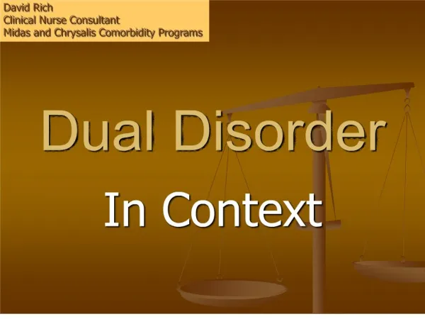 Dual Disorder