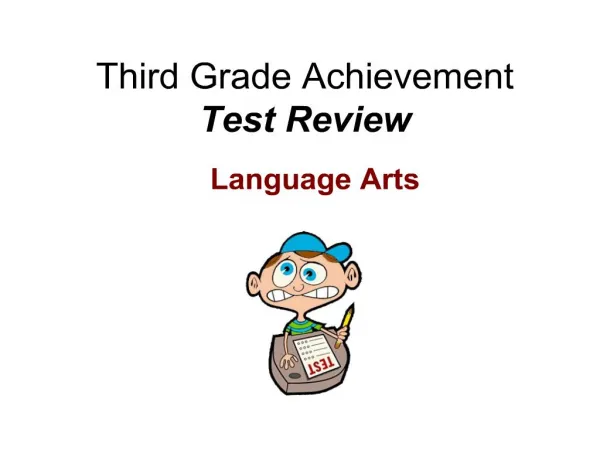 Third Grade Achievement Test Review