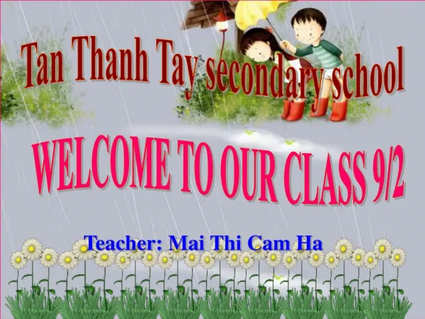 Teacher: Mai Thi Cam Ha