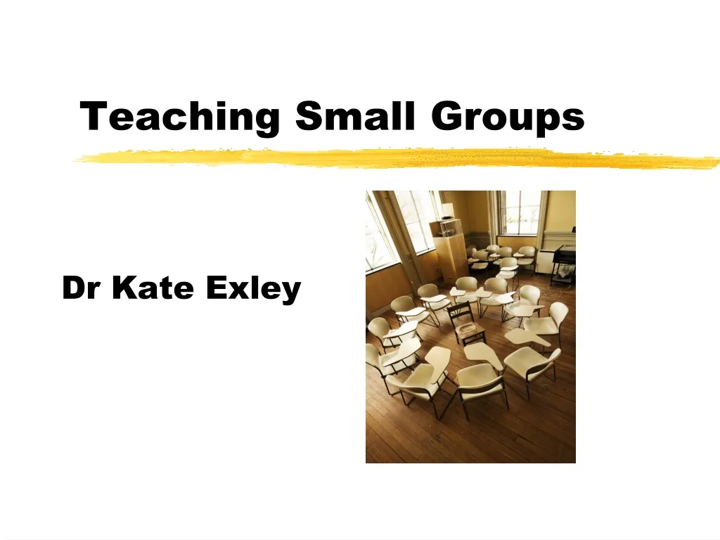 teaching small groups