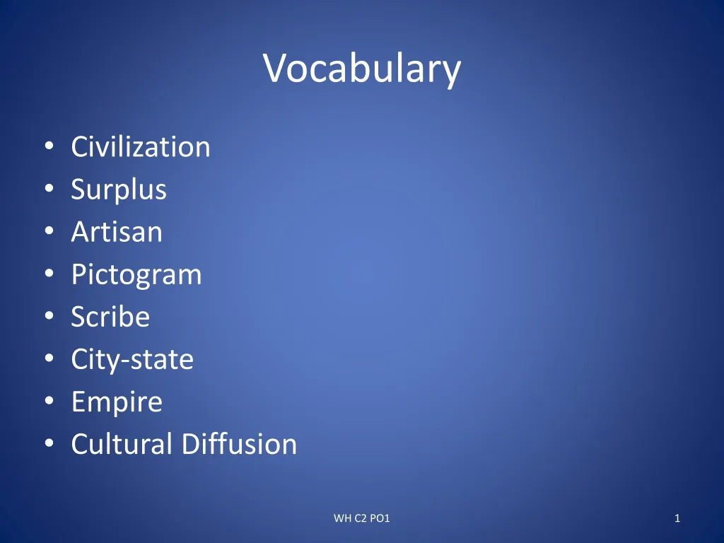 vocabulary