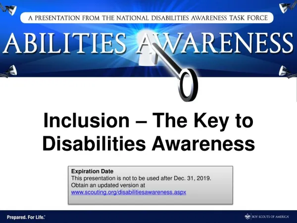 Inclusion – The Key to Disabilities Awareness