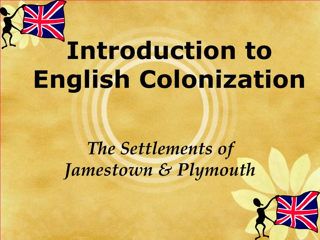 introduction to english colonization
