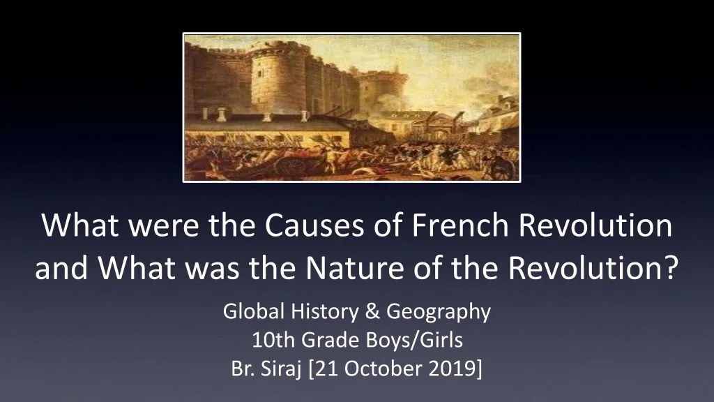 what were the causes of french revolution and what was the nature of the revolution