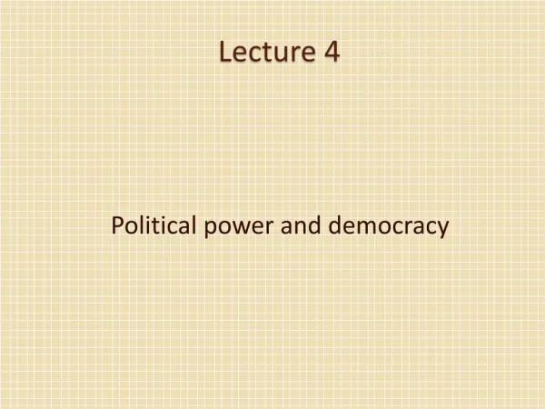 Lecture 4