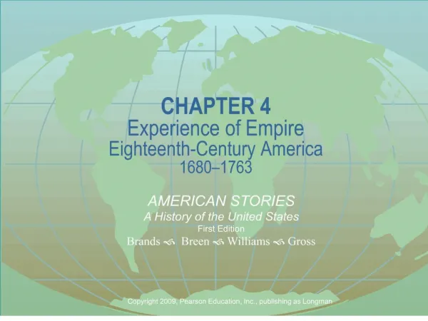 Experience of Empire Eighteenth-Century America