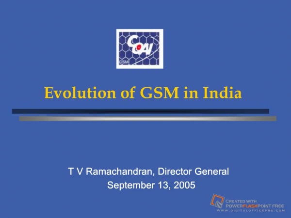 Evolution of GSM in India- smart card expo