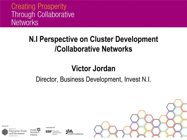 N.I Perspective on Cluster Development