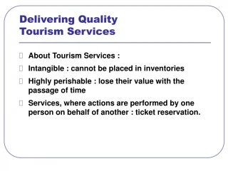Delivering Quality Tourism Services - slide 1