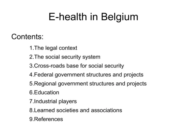 E-health in Belgium