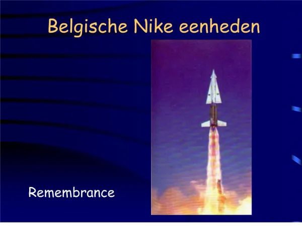 Belgische Nike eenheden
