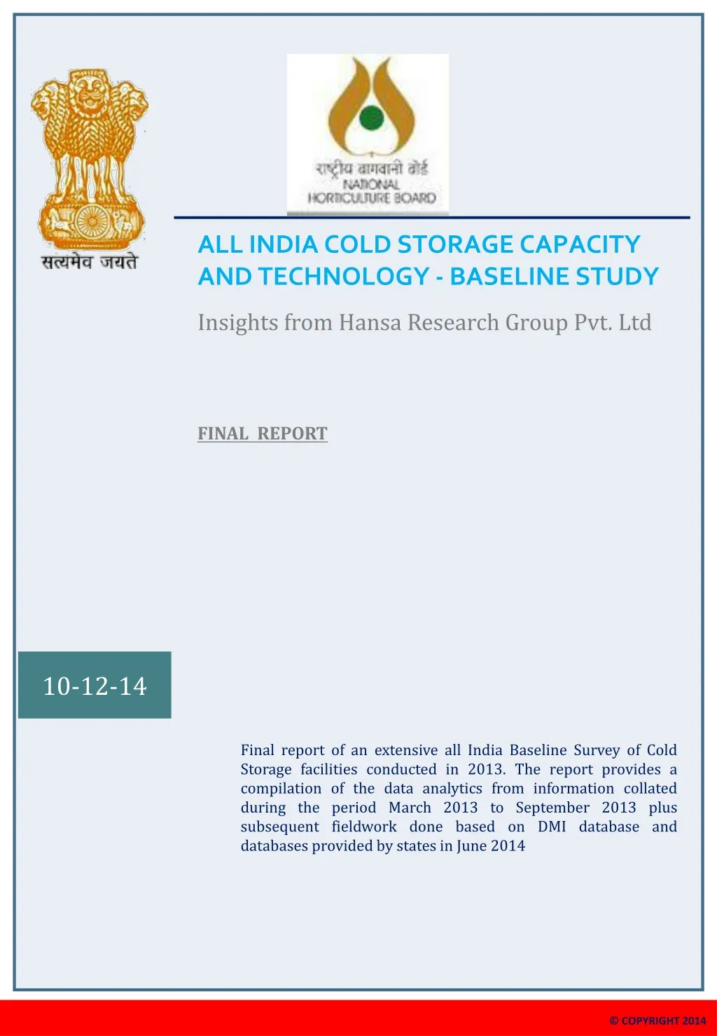 all india cold storage capacity and technology