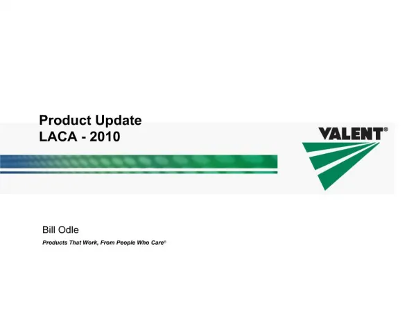 Product Update LACA - 2010