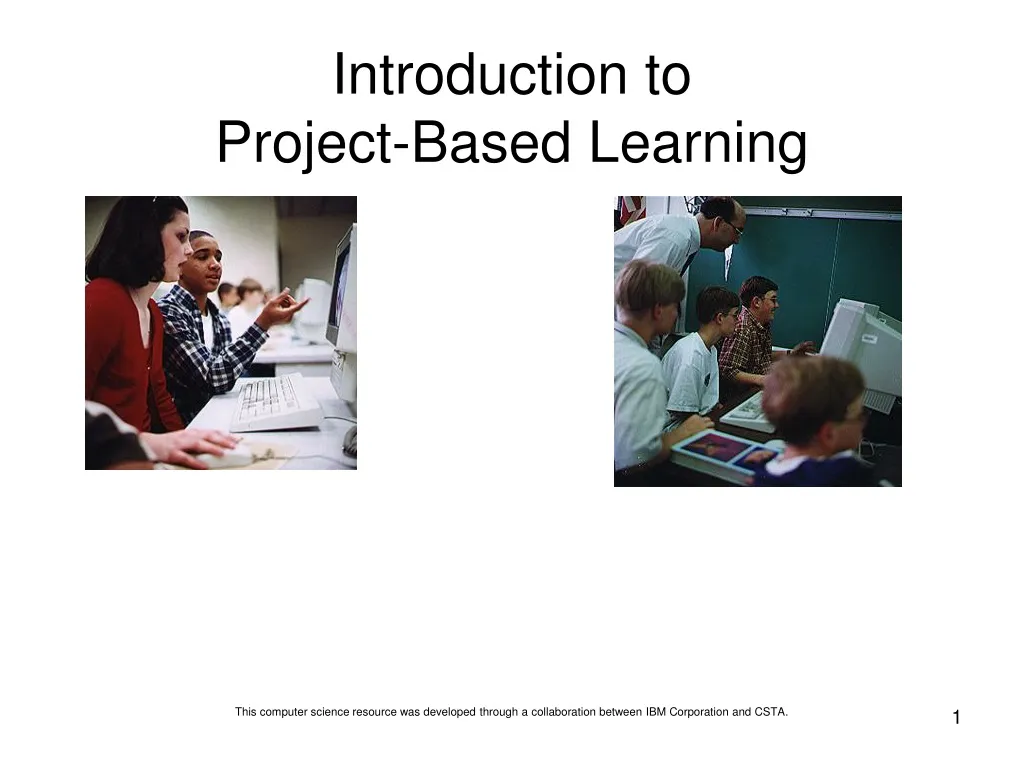 introduction to project based learning