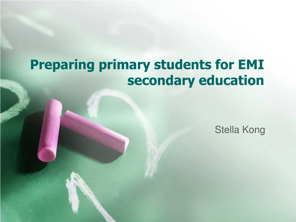 preparing primary students for emi secondary education
