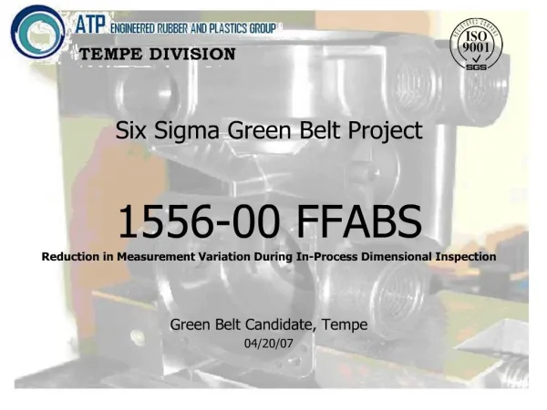 Six Sigma Green Belt Project