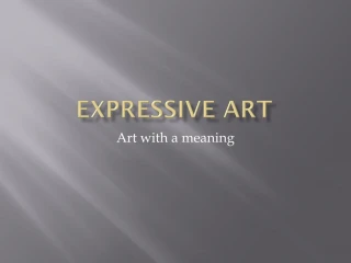 Expressive Art - slide 1