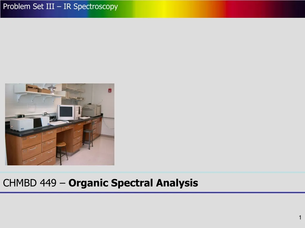 problem set iii ir spectroscopy