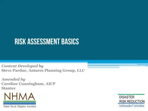 Risk Assessment Basics