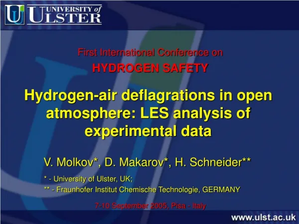Hydrogen-air deflagrations in open atmosphere: LES analysis of experimental data