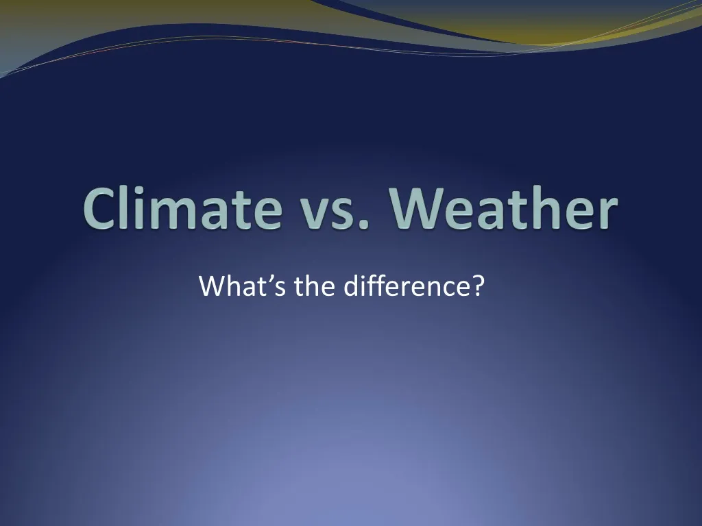 climate vs weather