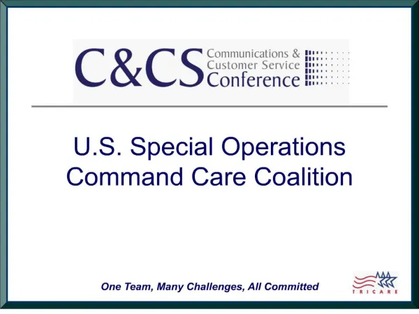 U.S. Special Operations Command Care Coalition