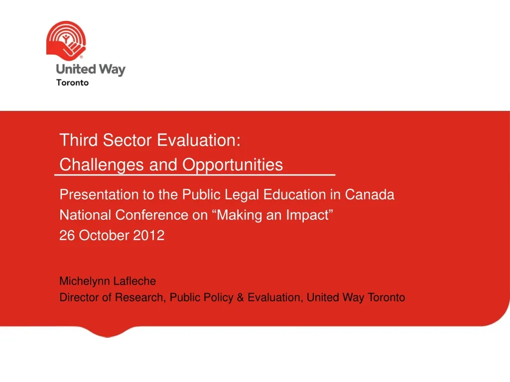 third sector evaluation challenges