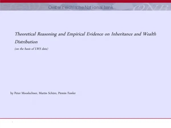 Theoretical Reasoning and Empirical Evidence