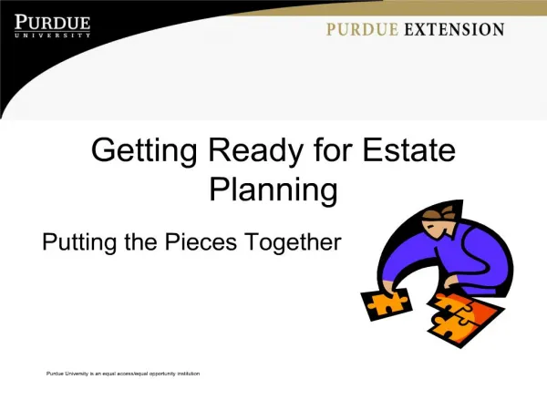 Getting Ready for Estate Planning