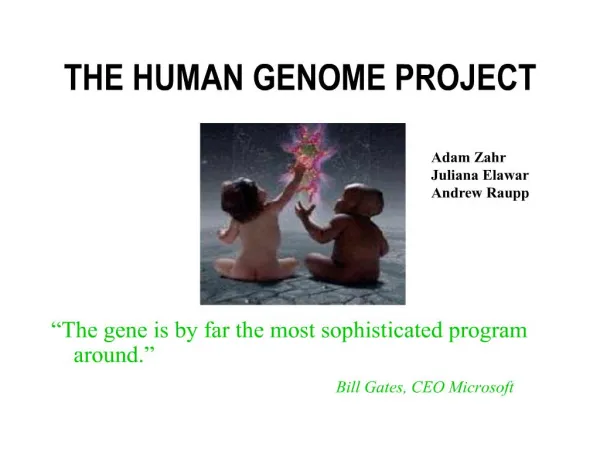 THE HUMAN GENOME PROJECT