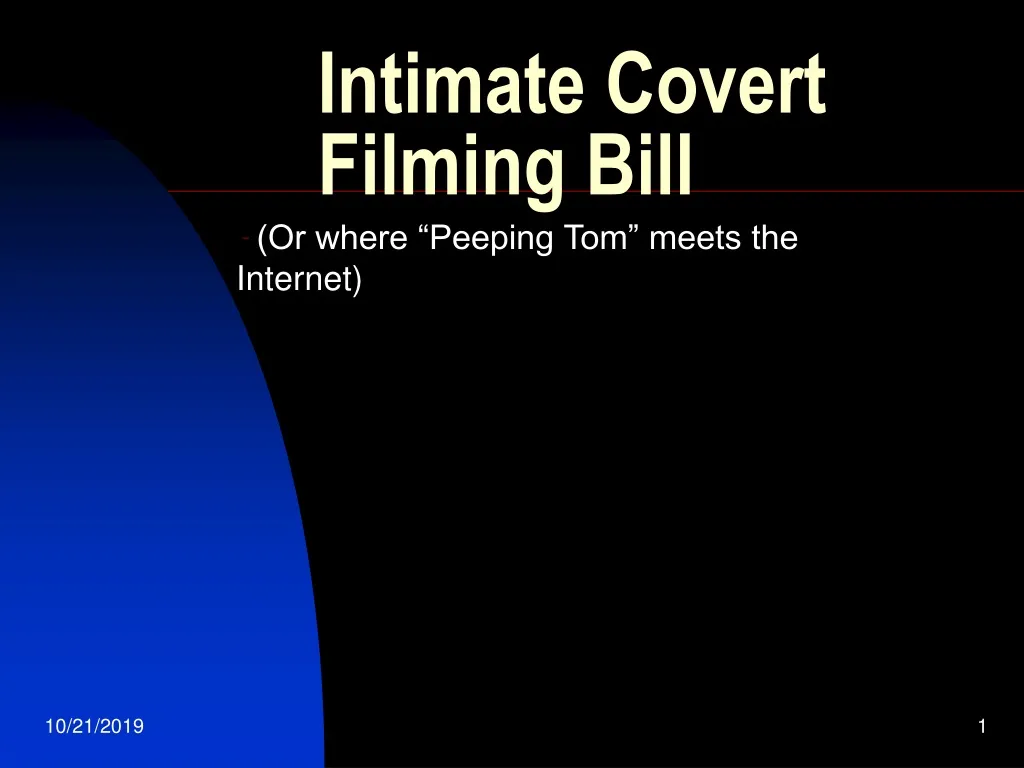 intimate covert filming bill